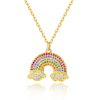 Collier "Arc-en-ciel Brillant" ~ Argent Sterling