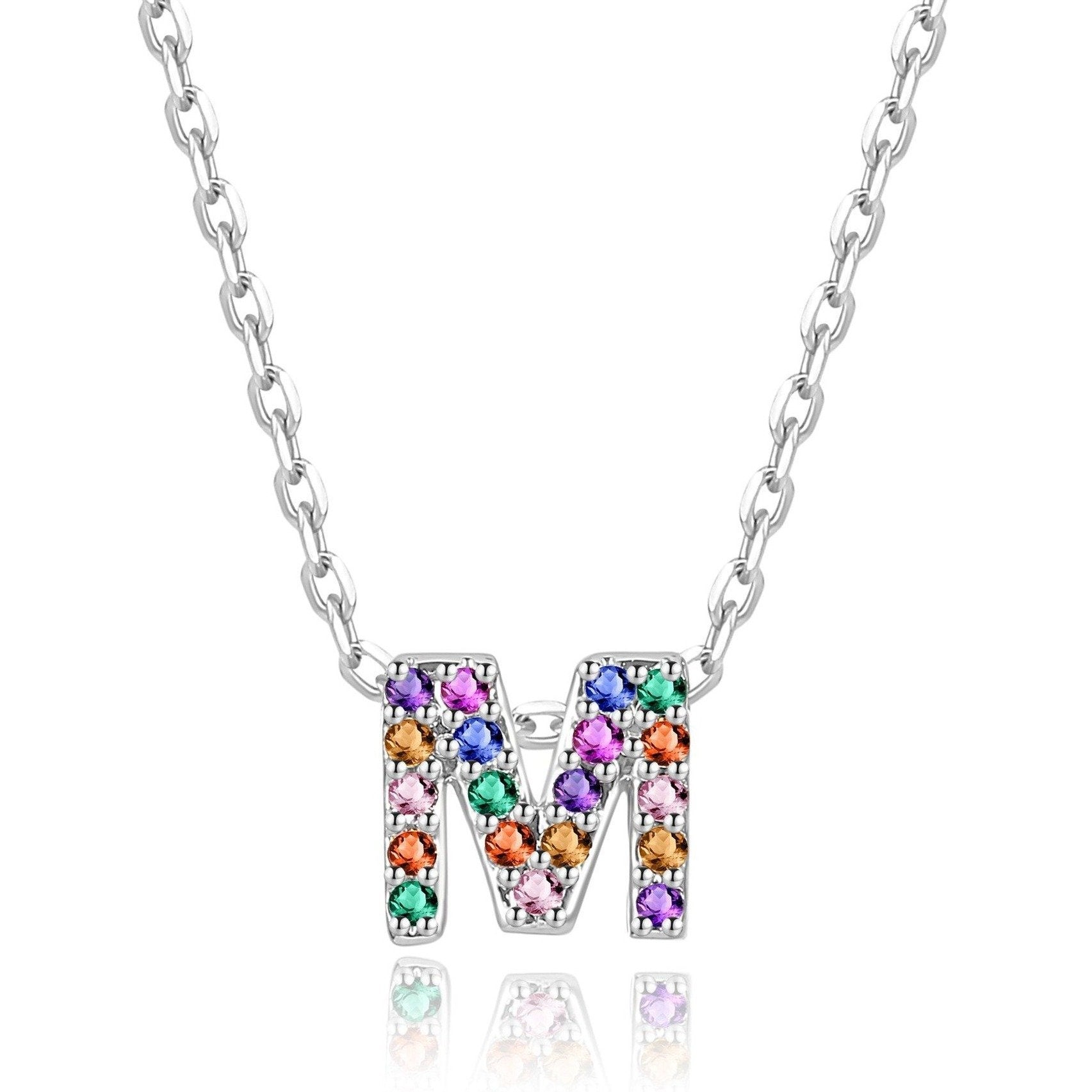 Collier "Shiny Initiale" ~ Argent Sterling