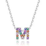 Charger l&#39;image dans la galerie, Collier &quot;Shiny Initiale&quot; ~ Argent Sterling
