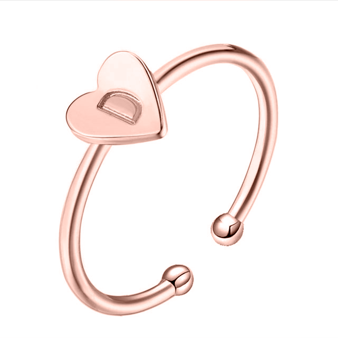 Bague "Initiale" ~ Or / Rose / Argent