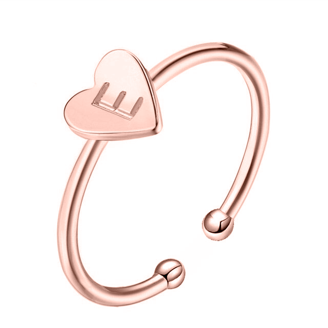 Bague "Initiale" ~ Or / Rose / Argent
