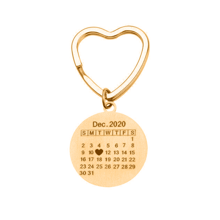 Porte-clés "Cœur" ~ Date Personnalisable