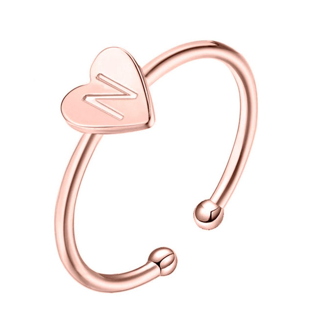 Bague "Initiale" ~ Or / Rose / Argent