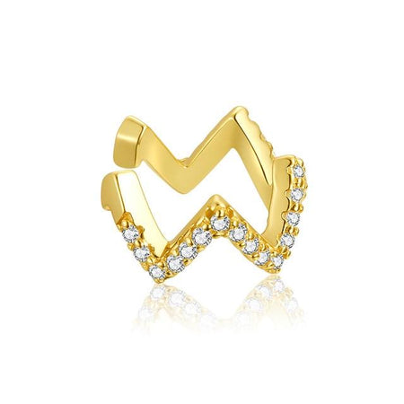 Boucle "Ear Cuff - Flashy" ~ Argent Sterling