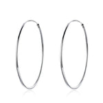 Charger l&#39;image dans la galerie, Boucles &quot;Slim Hoops&quot; ~ Argent Sterling
