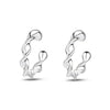 Boucles "Ear Cuff - Twister" ~ Argent Sterling