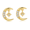 Boucles "Lunaire" ~ Argent Sterling