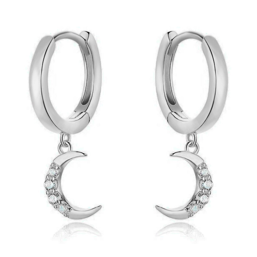 Boucles "Petites Lunes" ~ Argent Sterling