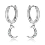 Charger l&#39;image dans la galerie, Boucles &quot;Petites Lunes&quot; ~ Argent Sterling
