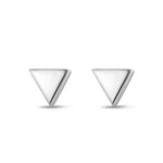 Charger l&#39;image dans la galerie, Boucles Mini &quot;Pyramide&quot; ~ Argent Sterling
