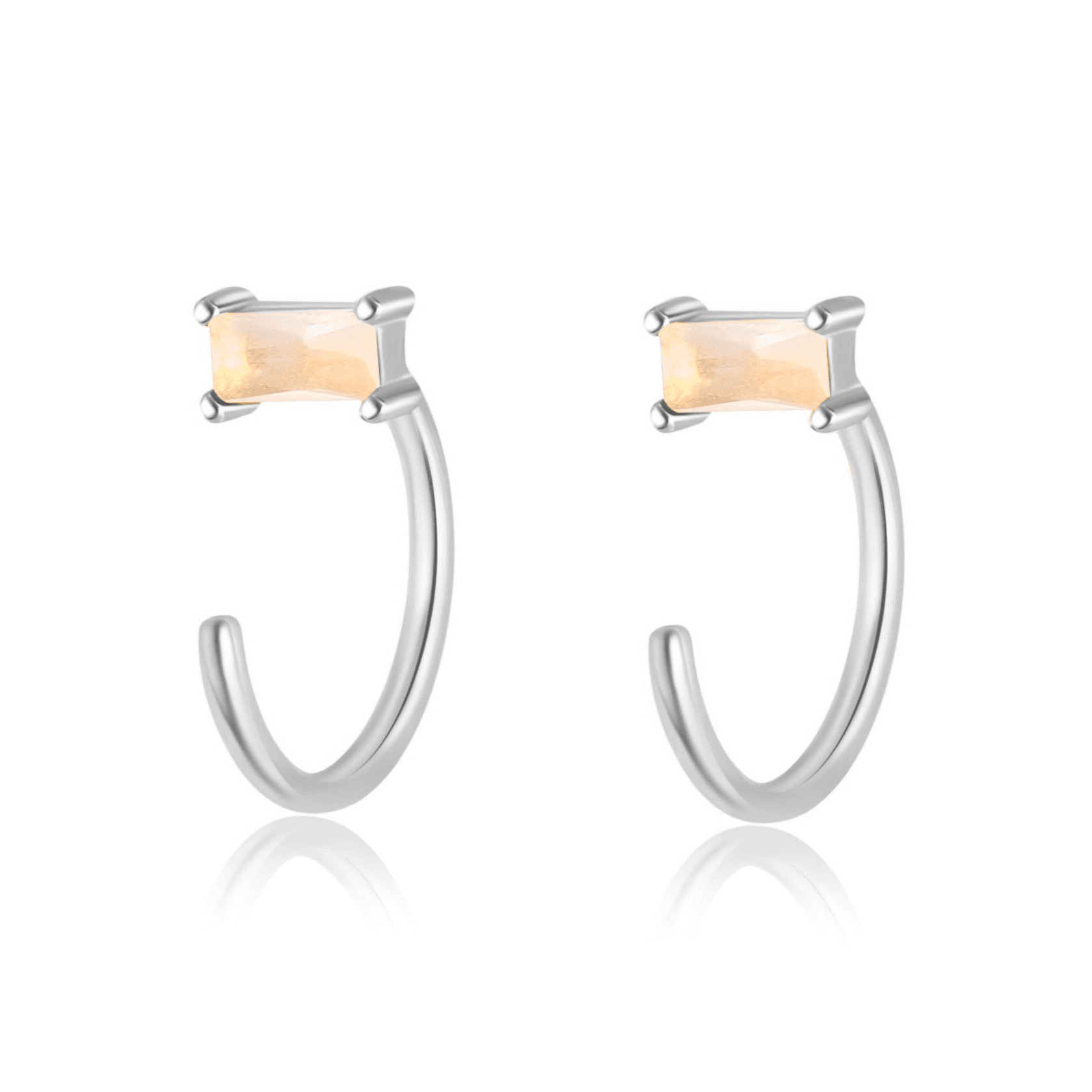 Boucles "Scarlet" ~ Argent Sterling