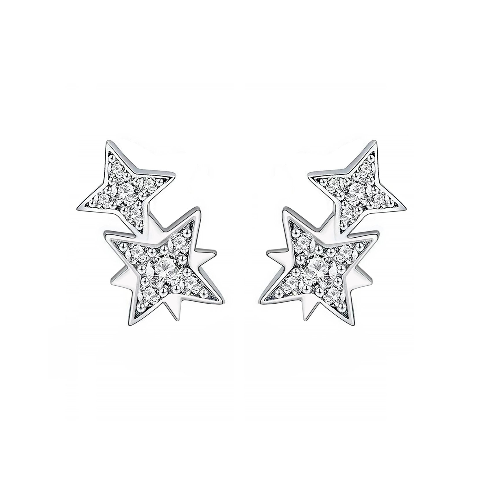 Boucles "Stella" ~ Argent Sterling