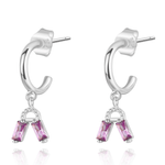 Charger l&#39;image dans la galerie, Boucles &quot;Vie&quot; ~ Argent Sterling
