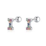 Charger l&#39;image dans la galerie, Boucle &quot;Lettres Couleur&quot; ~ Argent Sterling
