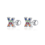 Charger l&#39;image dans la galerie, Boucle &quot;Lettres Couleur&quot; ~ Argent Sterling
