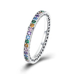 Charger l&#39;image dans la galerie, Bague &quot;Arc-en-ciel&quot; ~ Argent Sterling
