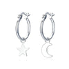 Boucles "Nuit" ~ Argent Sterling