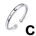 Charger l&#39;image dans la galerie, Bague &quot;Lettre Initiale&quot; ~ Argent Sterling
