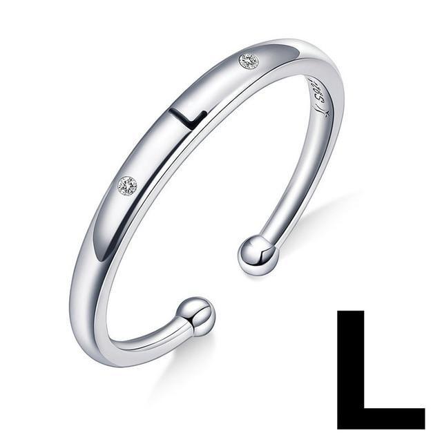 Bague "Lettre Initiale" ~ Argent Sterling