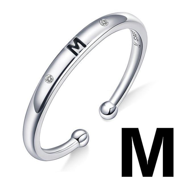 Bague "Lettre Initiale" ~ Argent Sterling