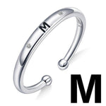 Charger l&#39;image dans la galerie, Bague &quot;Lettre Initiale&quot; ~ Argent Sterling
