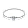 Bracelet semi-rigide BASE perles "Amour" ~ Argent Sterling