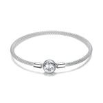 Charger l&#39;image dans la galerie, Bracelet semi-rigide BASE perles &quot;Amour&quot; ~ Argent Sterling
