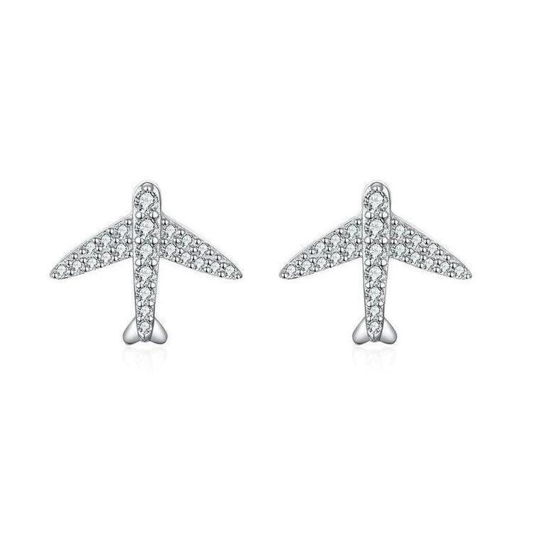 Boucles "Avion" ~ Argent Sterling