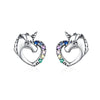 Boucles "Licorne Amour" ~ Argent Sterling