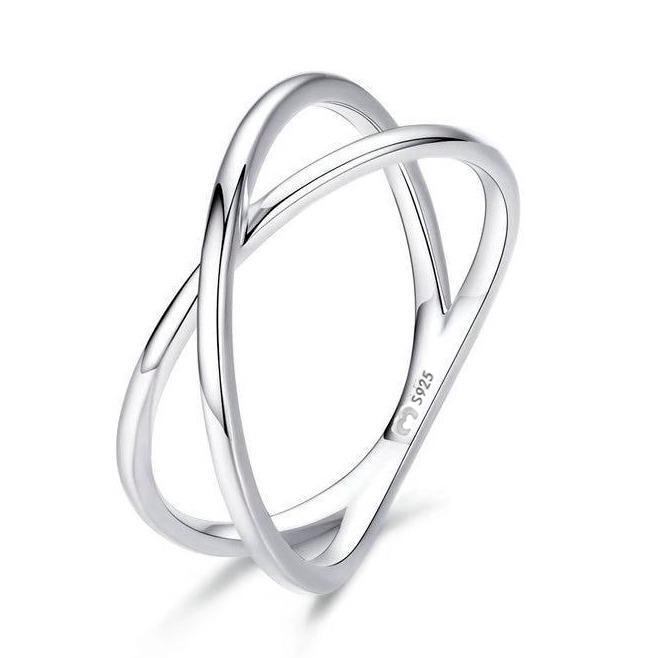 Bague "Double" ~ Argent Sterling