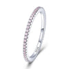 Bague "Cristal Rose" ~ Argent Sterling