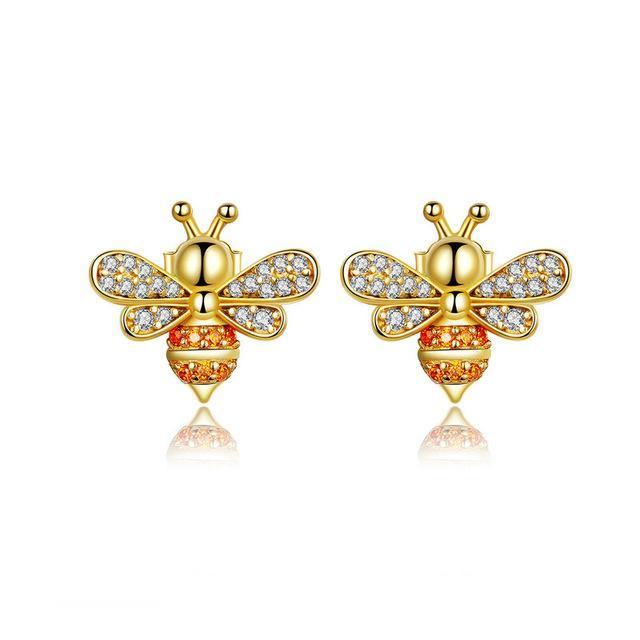 Boucles "Abeille" ~ Argent Sterling