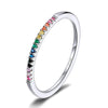 Bague "Rainbow" ~ Argent Sterling