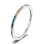 Charger l&#39;image dans la galerie, Bague &quot;Rainbow&quot; ~ Argent Sterling
