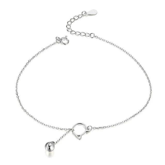 Bracelet de cheville "Silhouette" ~ Argent Sterling