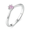 Bague "Zircon Rose" ~ Argent Sterling
