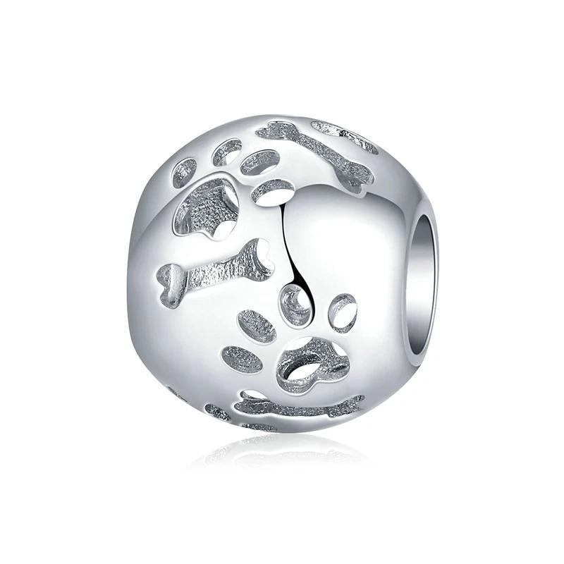 Perle "Empreintes" ~ Argent Sterling