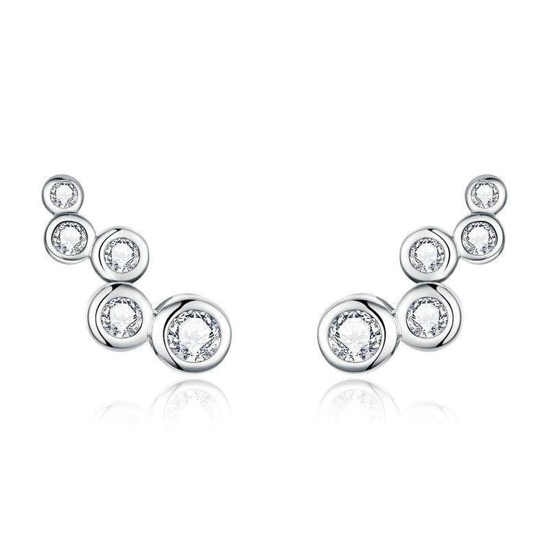 Boucles "Bubble" ~ Argent Sterling