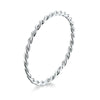 Bague "Tordu" ~ Argent Sterling