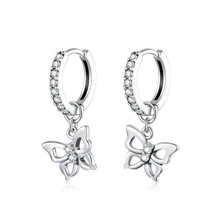 Boucles "Fly" ~ Argent Sterling