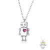 Collier "Robot Lover" ~ Argent Sterling