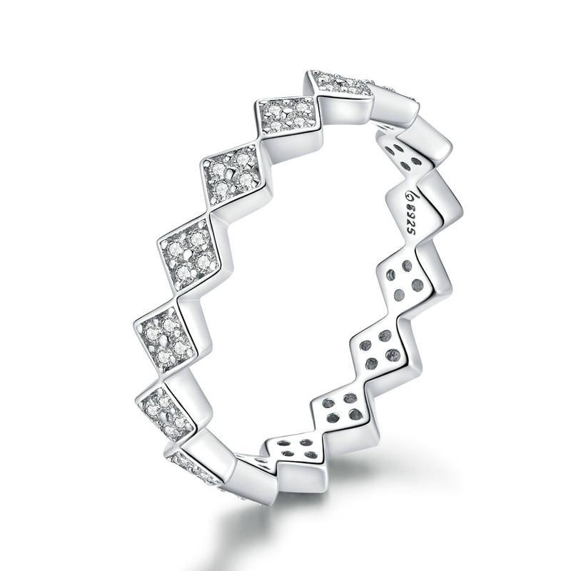 Bague "Losanges" ~ Argent Sterling