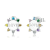 Boucles "LOVE" ~ Argent Sterling