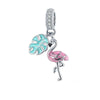 Perle "Flamant Rose" ~ Argent Sterling