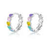 Boucles "Colorful Love" ~ Argent Sterling