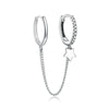 Boucle "Twin Star" ~ Argent Sterling