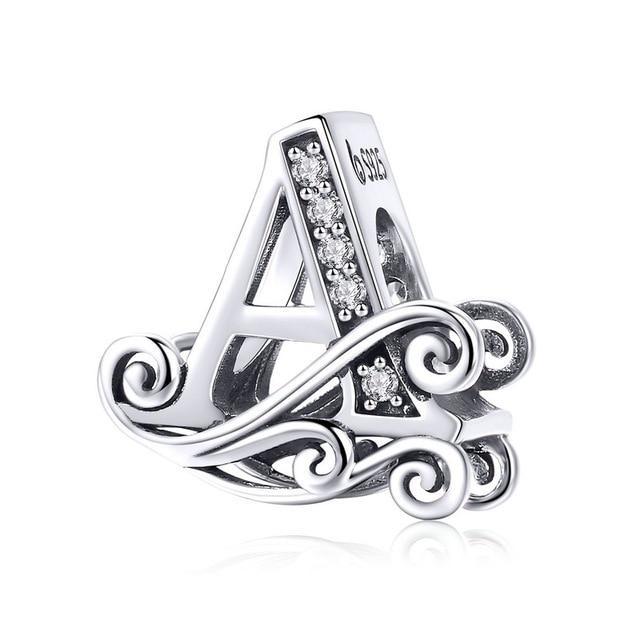 Perle "Initiales" ~ Argent Sterling