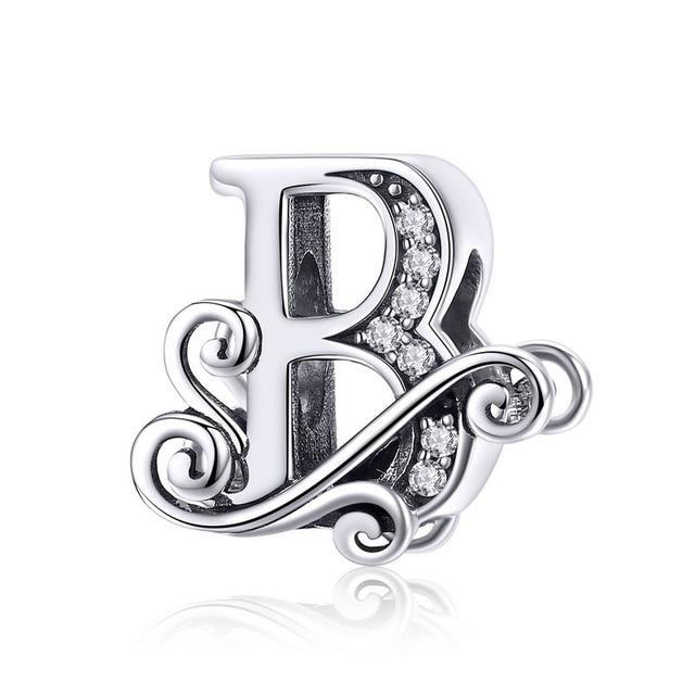 Perle "Initiales" ~ Argent Sterling