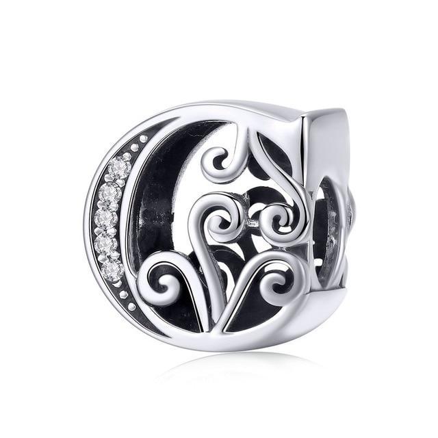 Perle "Initiales" ~ Argent Sterling