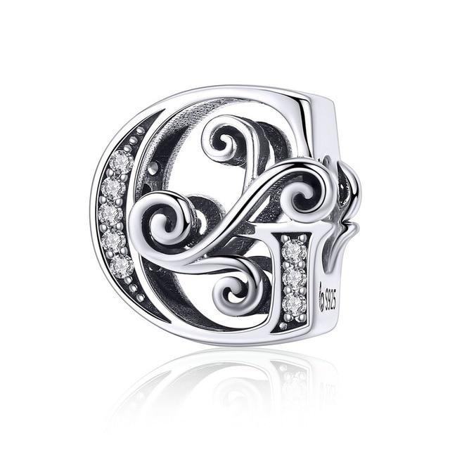 Perle "Initiales" ~ Argent Sterling